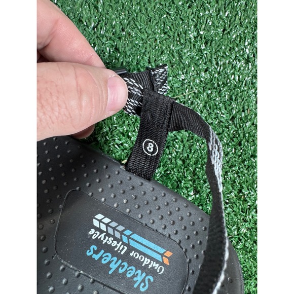 Skechers Reggae Women Black Strappy Sport Sandals Size‎ 8 - Picture 6 of 6